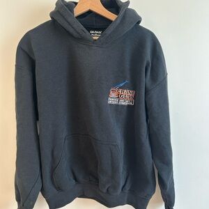 Gildan Black Hoodie with Crane Guys Logo